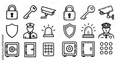 Crime Security Icons