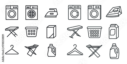 Laundry Icons Grid