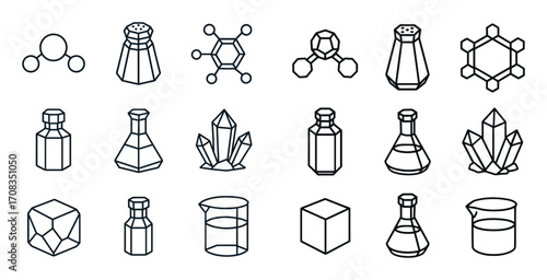 Chemistry Icons Grid
