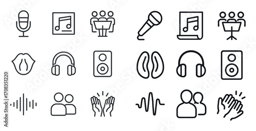 Minimalist Music Icons