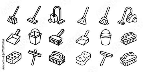 3D Cleaning Icons