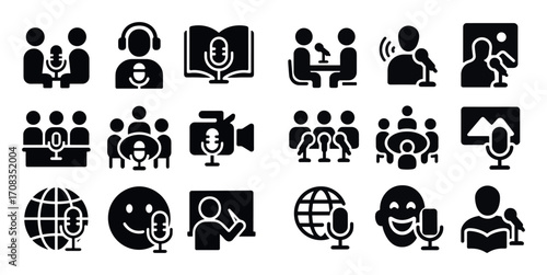Podcast Formats Icons