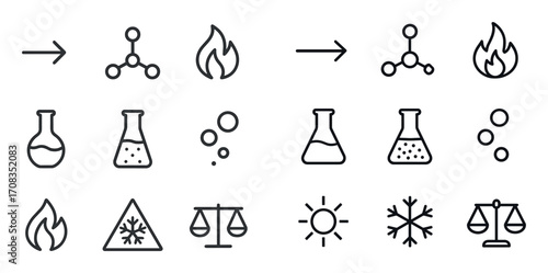 Chemistry Icons Grid