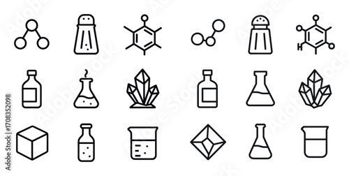 Minimalist Chemistry Icons