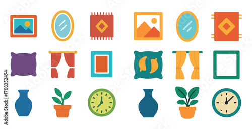 Bedroom Decor Icons
