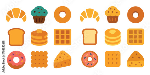 Breakfast Icon Grid
