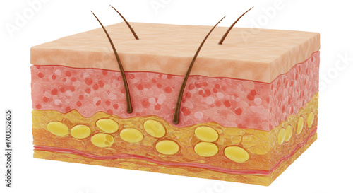 Isolated Skin Anatomy