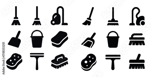 Cleaning Tools Icons