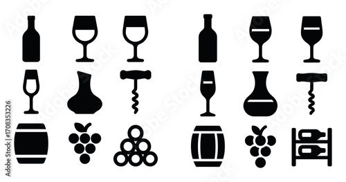 Wine Icons Collection