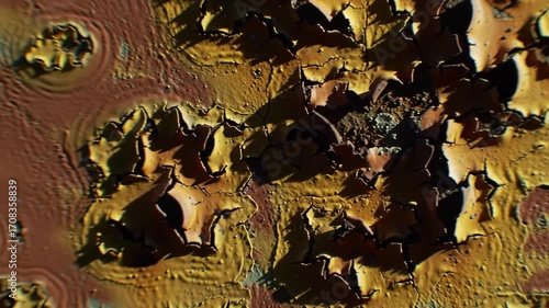 Abstract Macro Peeling Paint Details Showing Texture & Decay
