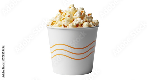 Isolated Popcorn Cup