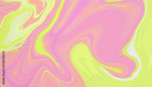 Abstract swirl background with pink and yellow colors offers a visually striking design element. Abstract swirl creates a modern, eye catching effect suitable for digital art or backgrounds.