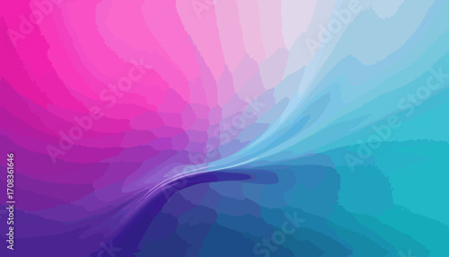Abstract gradient design with pink and blue hues fading smoothly. Abstract gradient transitions from rose to deep navy and soft aqua marine, creating fluid color flow.