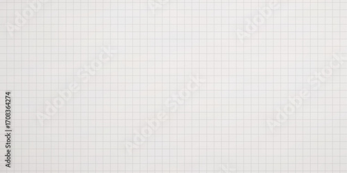 White sheet of paper in a cage. Paper background. Notebook sheet blank mockup. Vector illustration.