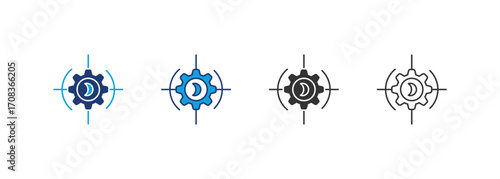 Vision Icon Set Multiple Style Collection