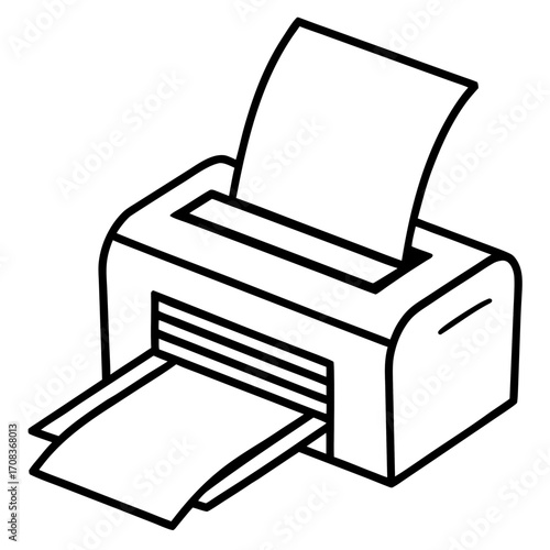 illustration of printer