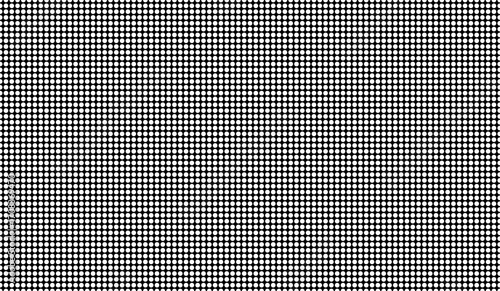 black and white dots,  Gradient Halftone Pixel Backgrounds Dots. Led screen texture dots display light background.TV pixel pattern screen and videowall. Dot RGB TV black and white seamless pattern