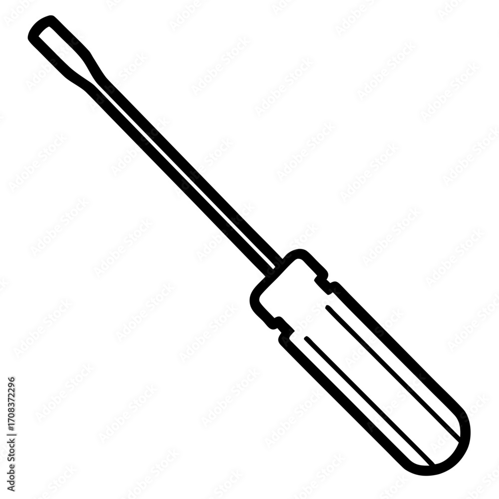 Naklejka premium screwdriver isolated on white background