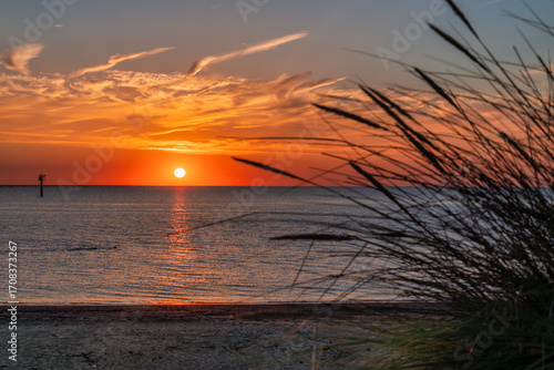 Sonnenuntergang an der Küste von Zeeland