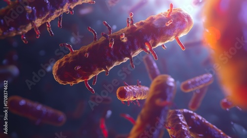Exploring the Intricate World of Clostridium Botulinum Bacteria in a Microscopic View