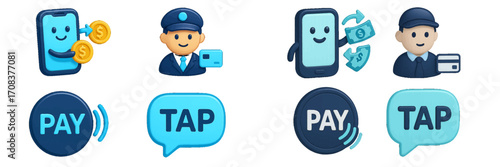 Payment methods showcasing digital transactions and contactless technology in a modern setting