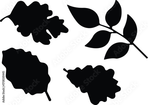 Art & IllustrationLeaves icon set.Environmental Leaves, natural, eco, vegan,vector symbol logo illustration line editable stroke design style isolated on white background and Natural pictogram icon se
