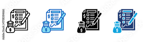 Claim icon Multi Style Vector Illustration