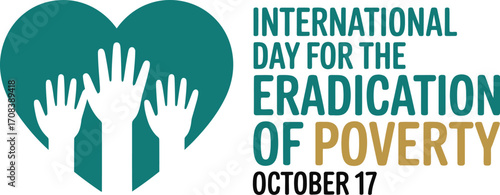 Hands reaching up inside a heart symbol, representing hope for poverty eradication.