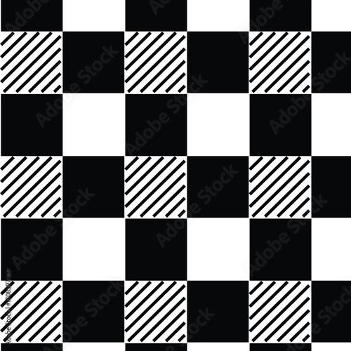 black and white seamless pattern