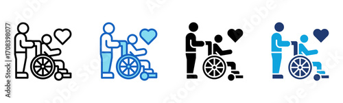 Occupational Therapy icon Multi Style Vector Illustration