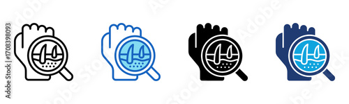 Dermatology icon Multi Style Vector Illustration