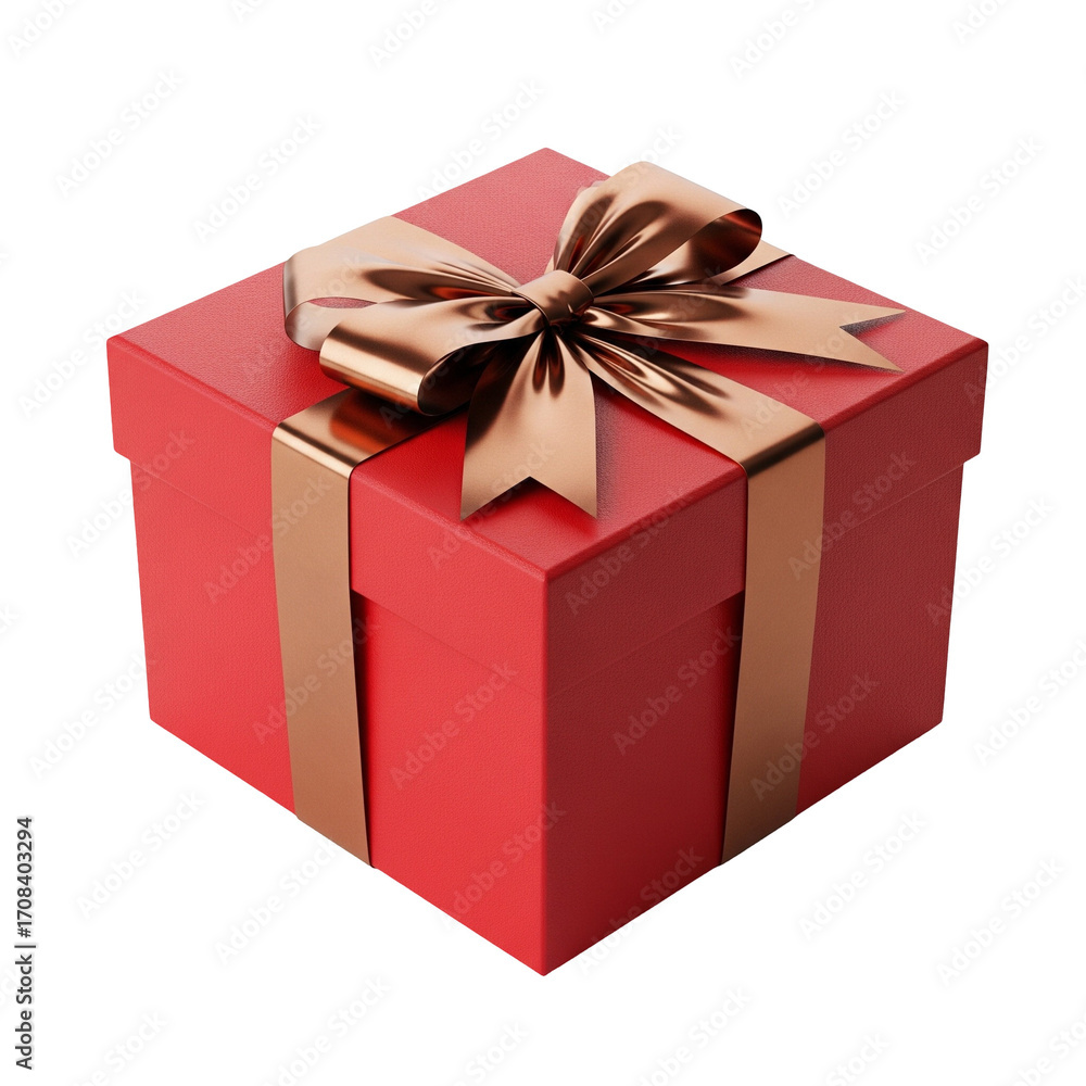 Obraz premium gift box isolated on white