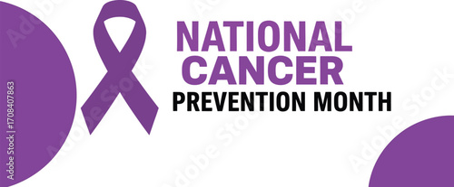 Purple ribbon symbolizes National Cancer Prevention Month and hope for awareness