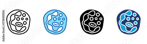 Neutrophil icon Multi Style Vector Illustration