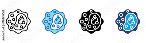 Lymphocyte icon Multi Style Vector Illustration