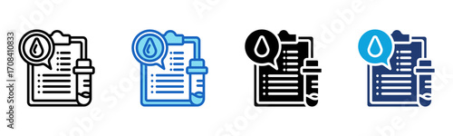 Result icon Multi Style Vector Illustration