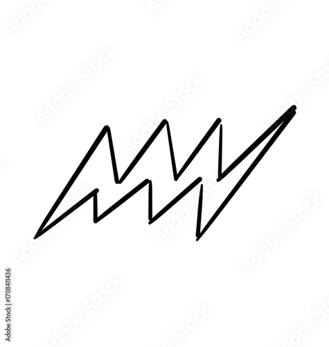 Lightning Bolt Icon: A simplistic yet striking black and white depiction of a lightning bolt, conveying themes of energy, power, and innovation.