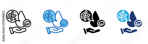 Erythrocyte icon Multi Style Vector Illustration