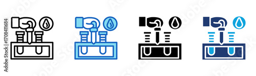 Tube icon Multi Style Vector Illustration