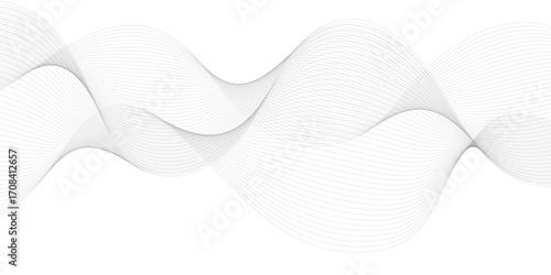 Digital frequency track equalizer. Stylized line art background. Vector illustration. 