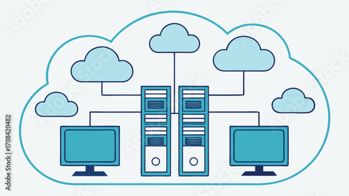 Cloud Computing Network Diagram technology data