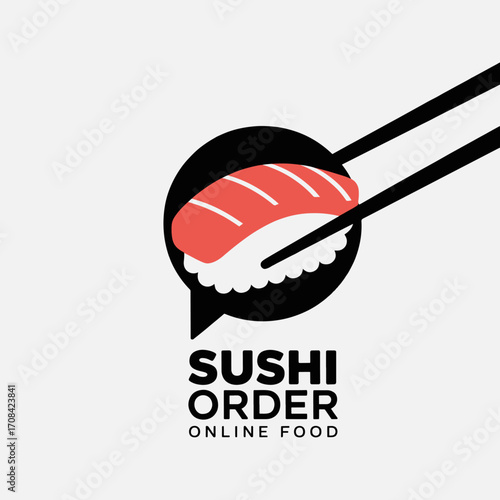 Innovative Sushi Logo and Food Ordering Design