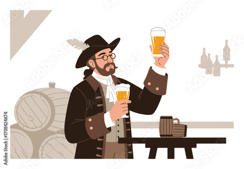 Beer Quality Inspection Vector