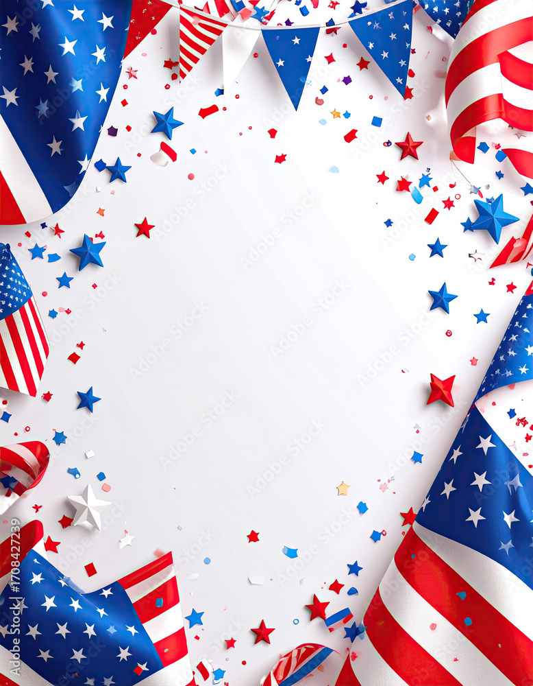 Obraz premium Patriotic celebration frame (1)