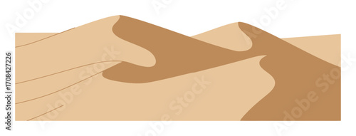 Minimalist Sand Dunes Vector