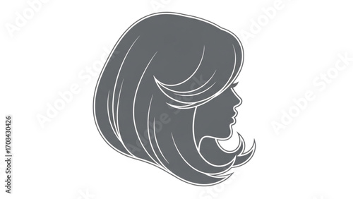 Vector Illustration of Group of Young People Profile Silhouettes Faces Boys and Girls AI EPS PNG