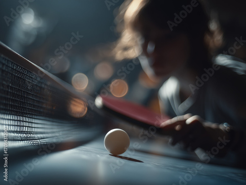 Table tennis spin shot