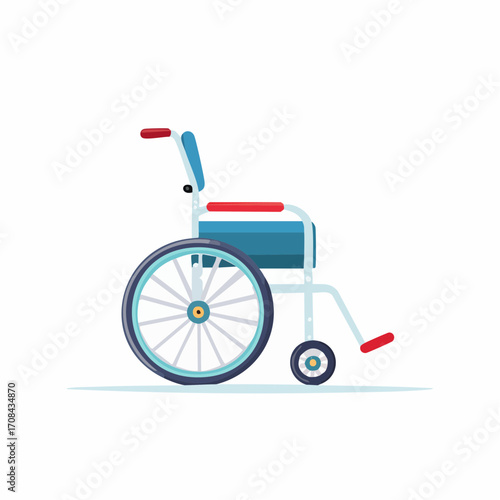 Modern Wheelchair Illustration for Accessibility Awareness