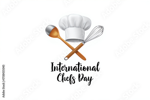 International Chefs Day Poster Illustration