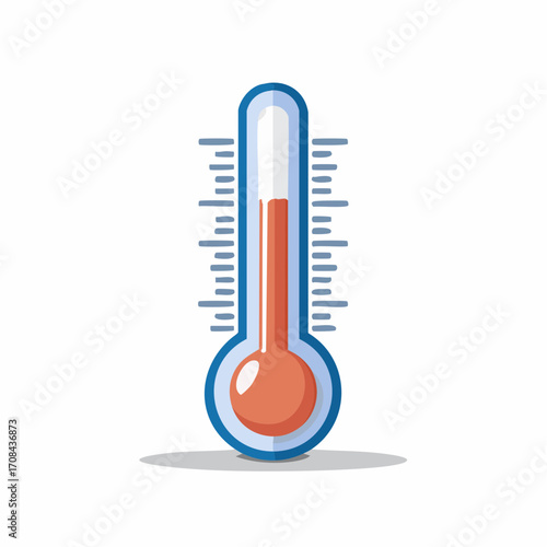 Digital Thermometer Icon Illustration